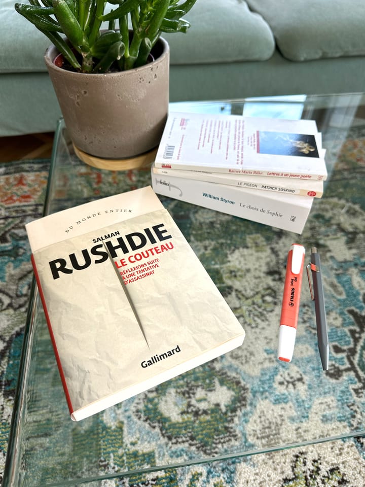 Le couteau, réflexions suite à une tentative d'assassinat – Salman Rushdie (2024)